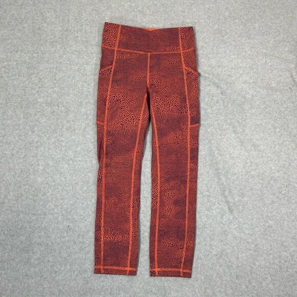 Lululemon Invigorate High Rise Crop Leggings Women Size 4 Athletic Workout Pants - Picture 1 of 6